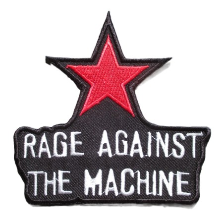 Patch Rage Against The Machine 10x9cm Étoile Rouge Groupe Rock