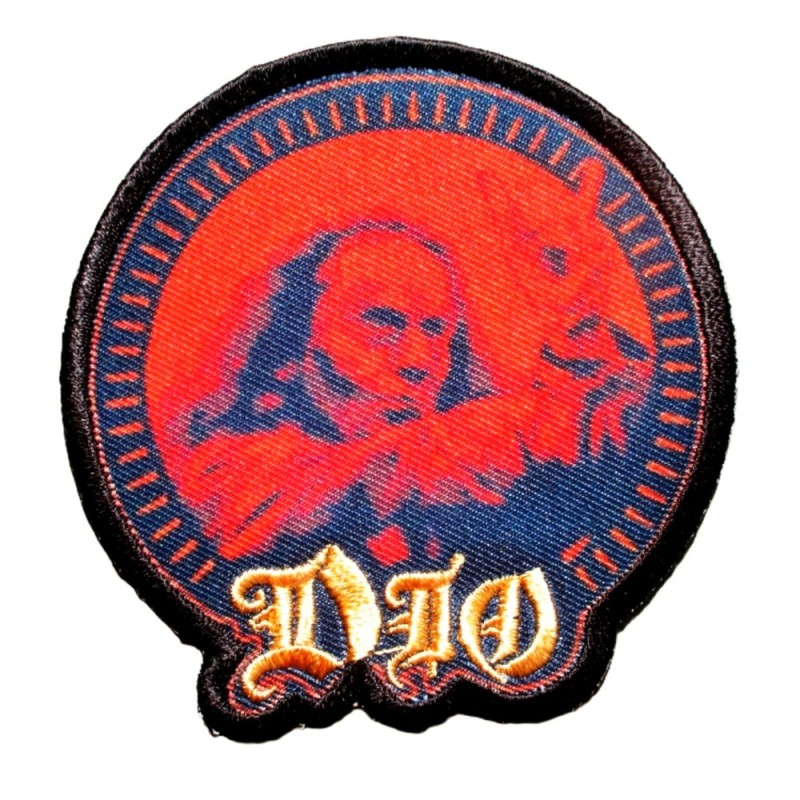 Patch Dio Heavy Metal Américain Imprimé et Brodé 8x7cm