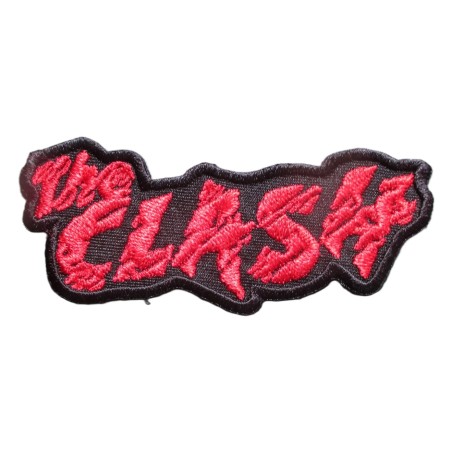 Patch The Clash Schwarz Rot 9x4cm Punkrock Band