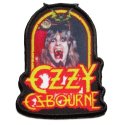 Patch Ozzy Osbourne imprimé et brodé 10x8cm hard rock
