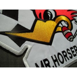 Großer Aufnäher Woody Mr. Horse Power 28x21 cm Rückenaufnäher zum Aufbügeln