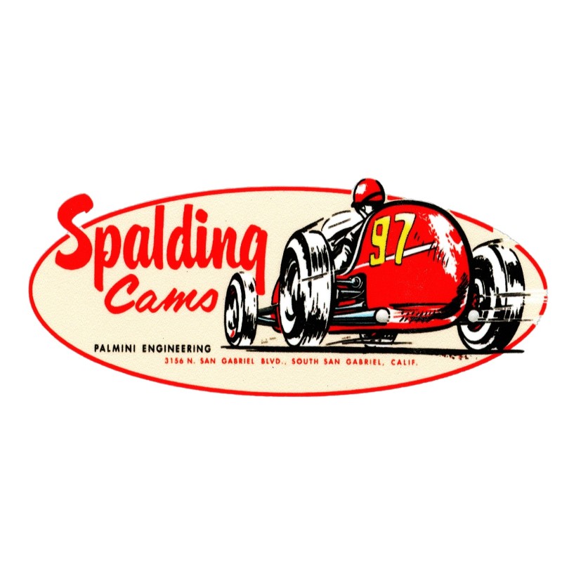 Aufkleber Spalding Cams 13x6cm Hot Rod Kustom Garage