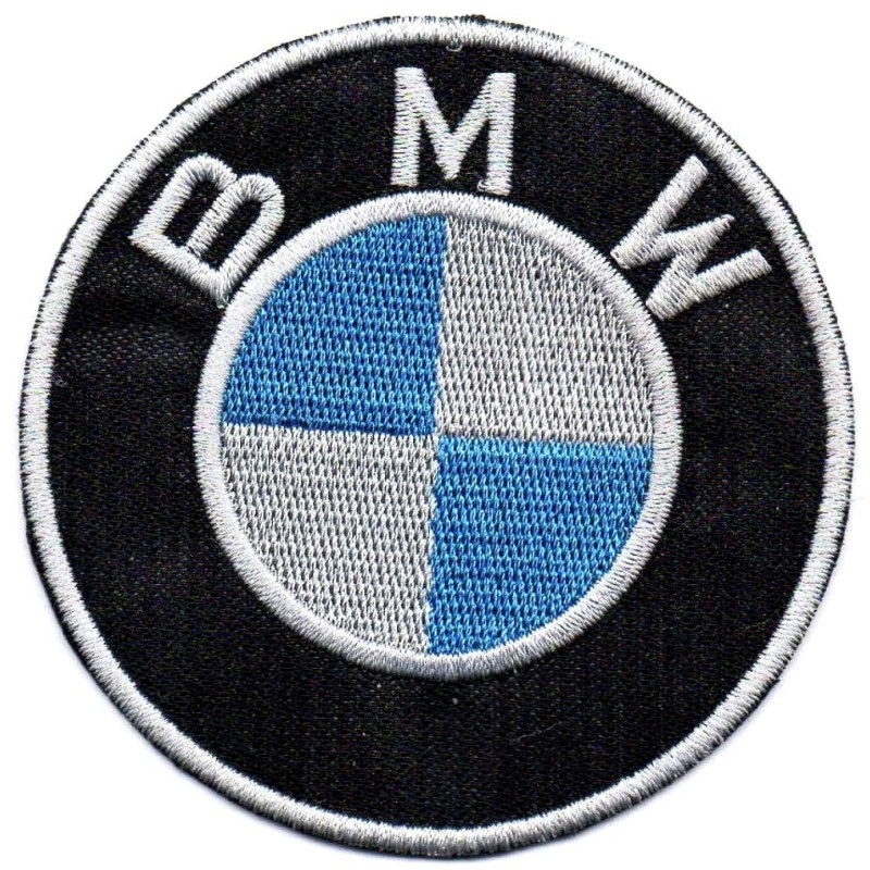BMW Logo Patch rund 6cm Aufnäher zum Aufbügeln Auto Motorrad