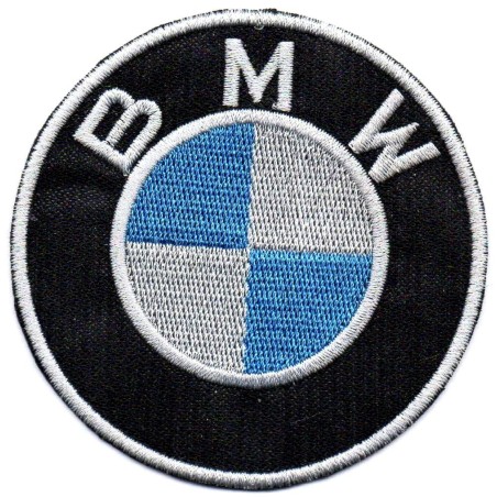 BMW Logo Patch rund 6cm Aufnäher zum Aufbügeln Auto Motorrad