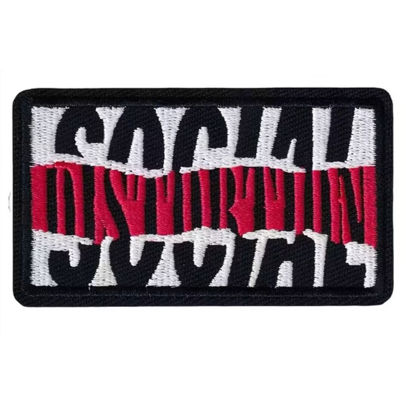 Patch social distortion brodé  noir blanc rouge 8.5x4cm hard rock