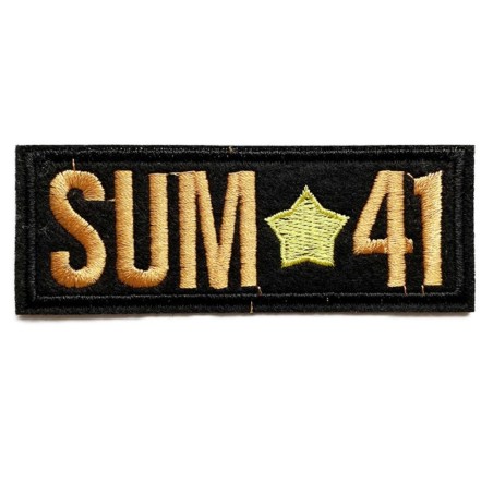 Patch Sum41 Rechteckig 10x3.5 cm Aufnäher Alternative Rock Band
