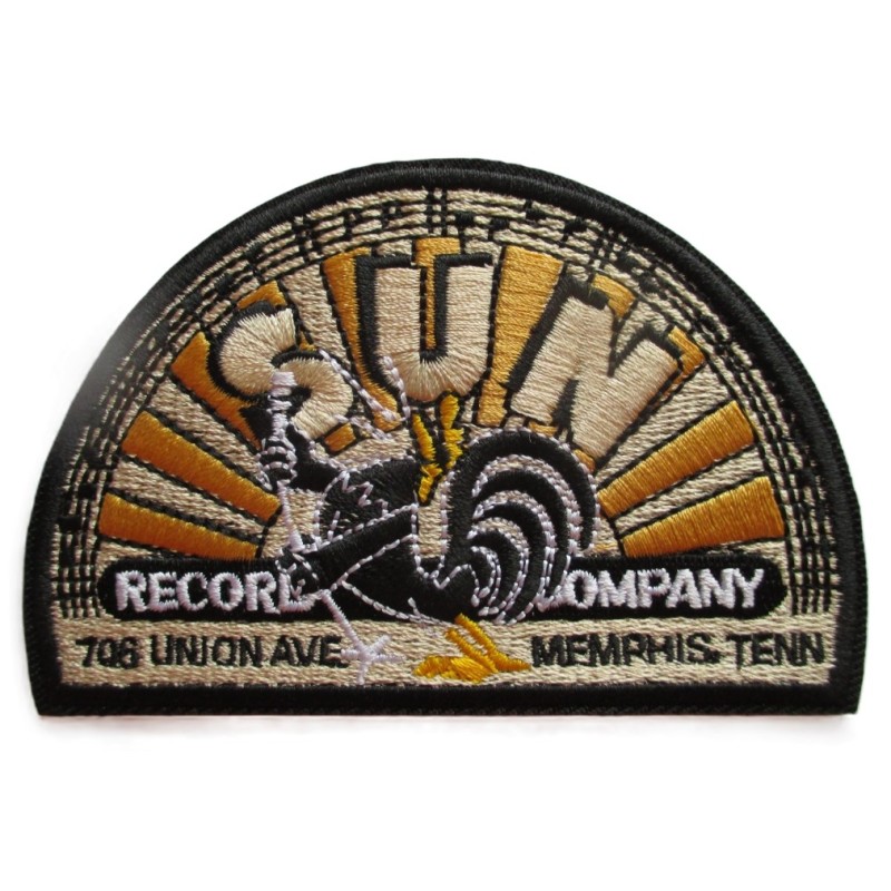 Patch Classique Sun Record Company – Demi-Cercle Iconique 10x6.5 cm ecusson rockabilly