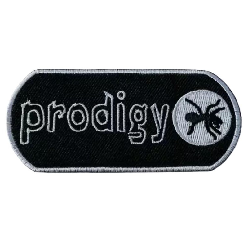 Aufnäher „The Prodigy“ – Ameisen-Logo – 8,5 x 4 cm