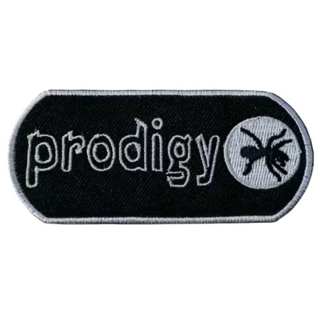 Aufnäher „The Prodigy“ – Ameisen-Logo – 8,5 x 4 cm