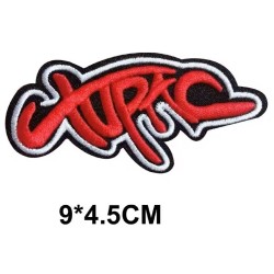 Tupac-Aufnäher – Rot-Weißer Graffiti-Stil