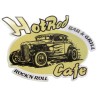 Sticker Hot Rod Café Bar & Grill Rock Roll 10.5x7.5 cm Bigdaddyjo Autocollant
