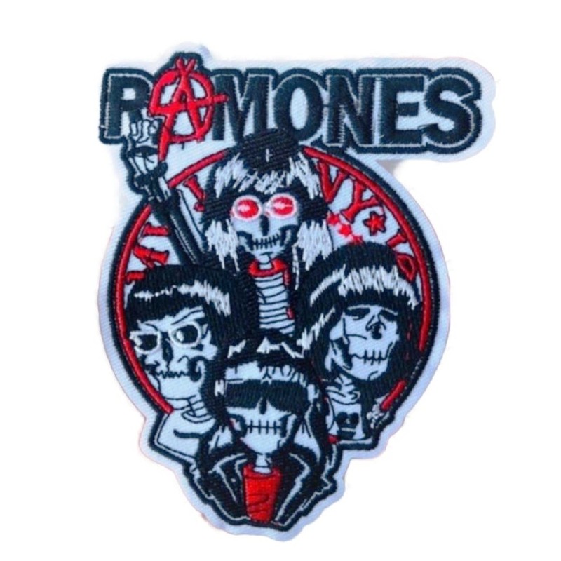 Patch Ramones Punk Band 11x9 cm Aufnäher zum Aufbügeln für Jacke Blouson

