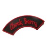 Patch Chuk Berry - Banderole Noir Rouge - Écusson Rockabilly Fan Rock Roll
