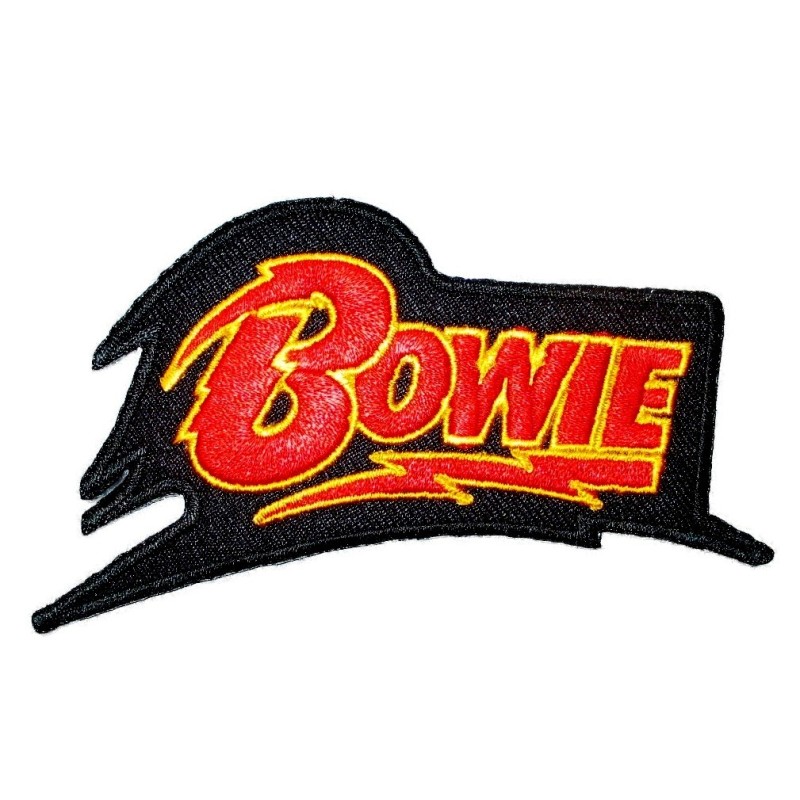 Patch Logo David Bowie 10,5cm Aufnäher Rock Roll Pop Englischer Sänger
