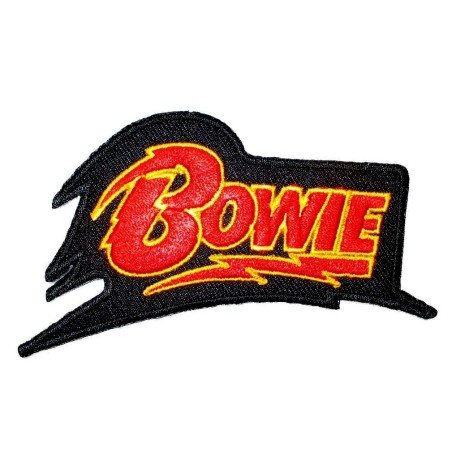 Patch Logo David Bowie 10,5cm Aufnäher Rock Roll Pop Englischer Sänger
