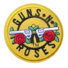 Patch Guns N' Roses Jaune Groupe Rock Écusson Thermocollant Pistolets Croisés
