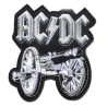 Patch Thermocollant ACDC Canon Noir Gris Hard Rock Groupe Musique
