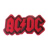Patch thermocollant ACDC rouge 9.5x5 cm logo groupe hard rock
