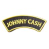 Patch Johnny Cash Banderole Noir Jaune Écusson Country Rock
