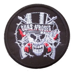 patch guns & roses groupe rock écusson thermocollant crane