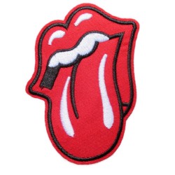 Patch Stones Bouche Langue Rouge Logo Groupe 9x7cm Hard Rock Roll Écusson Thermocollant
