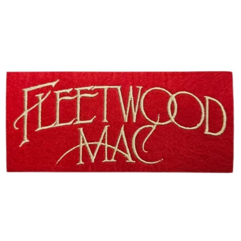 Patch Groupe Fleetwood Mac Rectangle Rouge 12.5x5.5cm Écusson Thermocollant
