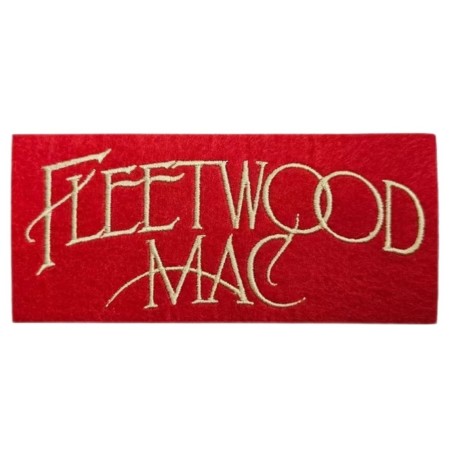 Patch Groupe Fleetwood Mac Rectangle Rouge 12.5x5.5cm Écusson Thermocollant
