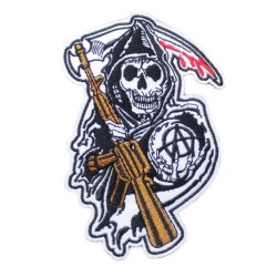 Patch Sons of Anarchy SOA Biker Motard Écusson Thermocollant
