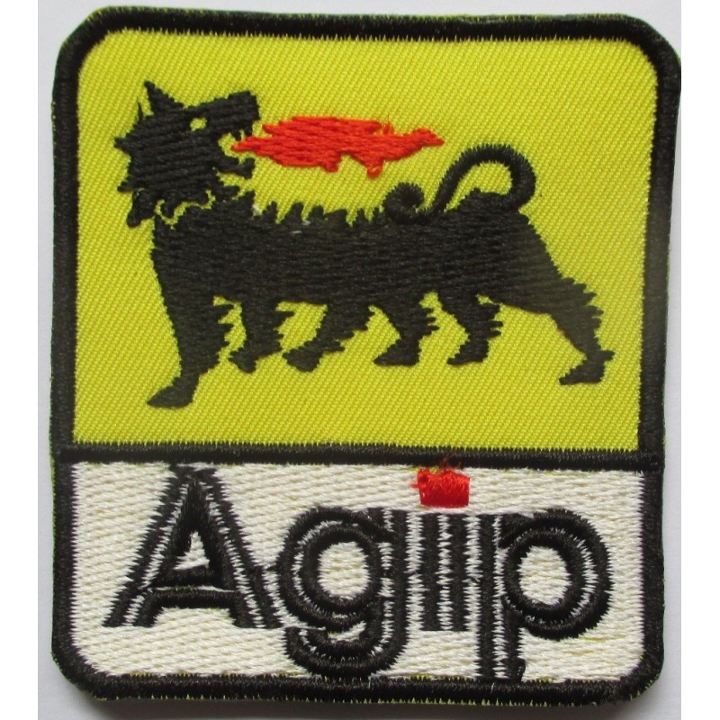 Patch Agip Auto Aufnäher Deko Jacke Garage Öl Benzin
