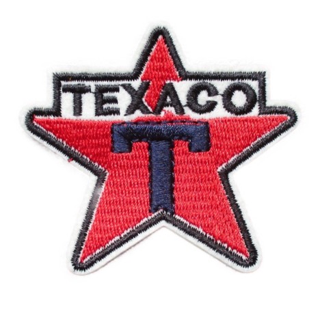Patch Texaco Étoile Huile Essence Écusson Thermocollant
