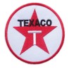 Patch Texaco Blanc Écusson Thermocollant Veste Chemise
