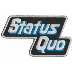 Patch Thermocollant Status Quo – Logo Vintage Bleu & Blanc