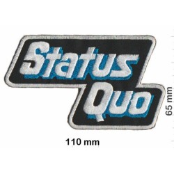 Patch Thermocollant Status Quo – Logo Vintage Bleu & Blanc