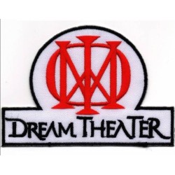 Dream Theater Aufbügler – Rotes Majesty Symbol auf Weiß