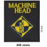 Machine Head Aufbügler – Gelb-Blaues Diamond Logo