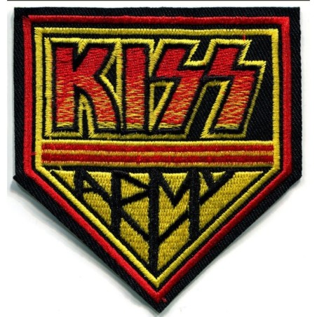 Patch Kiss Army Groupe Hard Rock - Écusson Thermocollant 9 x 8.5 cm
