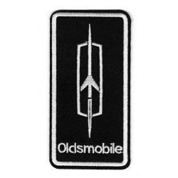 patch oldsmobile rectangulaire noir rocket