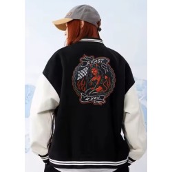 Patch Dorsal Brodé - Diablesse sexy  "2Fast4You" (27,5 x 24 cm)