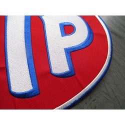 STP Ovaler Rückenaufnäher – Vintage Racing Logo (29 x 20 cm)