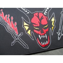 Patch Dorsal Carré Hellfire Club - Design Eddie Munson (30 x 29 cm)