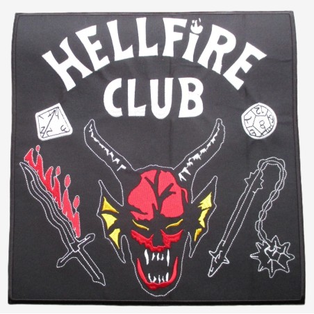 Patch Dorsal Carré Hellfire Club - Design Eddie Munson (30 x 29 cm)