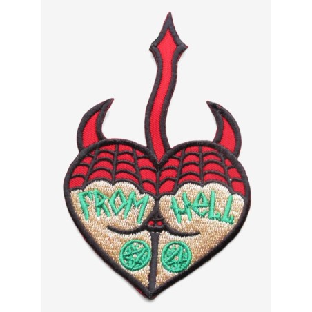 Patch  paire de fesse  Diablesse & Toile d'Araignée10.5x6.5cm