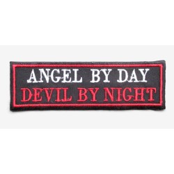 Patch Brodé "Angel by Day, Devil by Night"