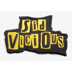 Sid Vicious Aufnäher - Punk Style schwartz and yellow