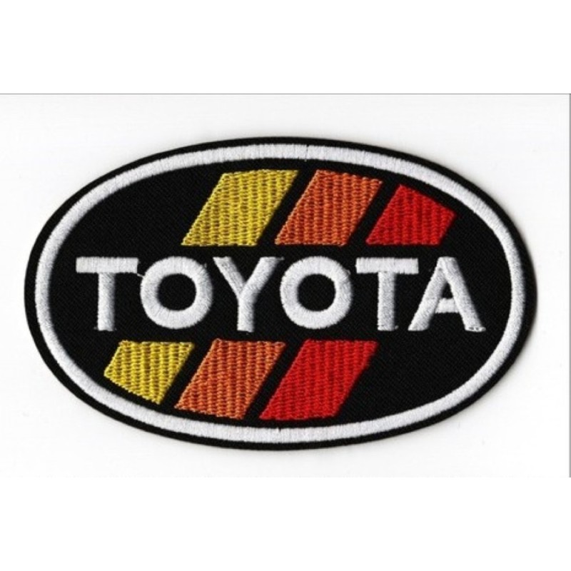 Patch Brodé Toyota Vintage - Couleurs Rétro style annee 70
