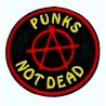 Patch Thermocollant Punks Not Dead – Rond 6,5 cm