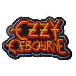 Patch Thermocollant / À Coudre Ozzy Osbourne – Logo Rouge et Jaune (8x5 cm)