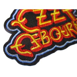 Patch Thermocollant / À Coudre Ozzy Osbourne – Logo Rouge et Jaune (8x5 cm)
