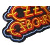 Patch Thermocollant / À Coudre Ozzy Osbourne – Logo Rouge et Jaune (8x5 cm)