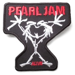 Pearl Jam Aufnäher / Patch – Stickman "Alive" Logo (8,5 x 8 cm)